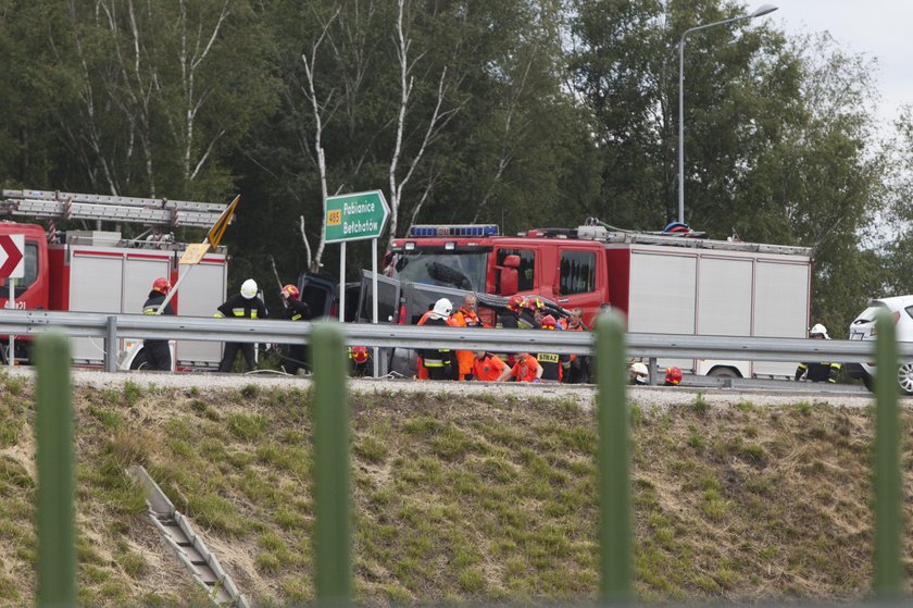 Wypadek na S8 pod Pabianicami zablokował drogę ekspresową w kierunku Łodzi