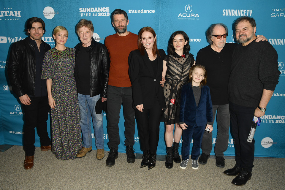 Robert Redford, Julianne Moore i Bart Freundlich, Michelle Williams i inni na otwarciu Sundance Film Festival 2019