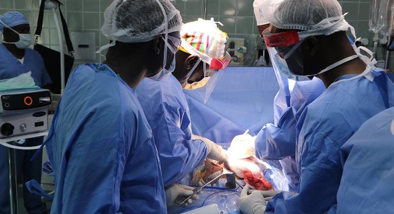 Hepatobiliary surgeon and liver cancer team at Korle-Bu