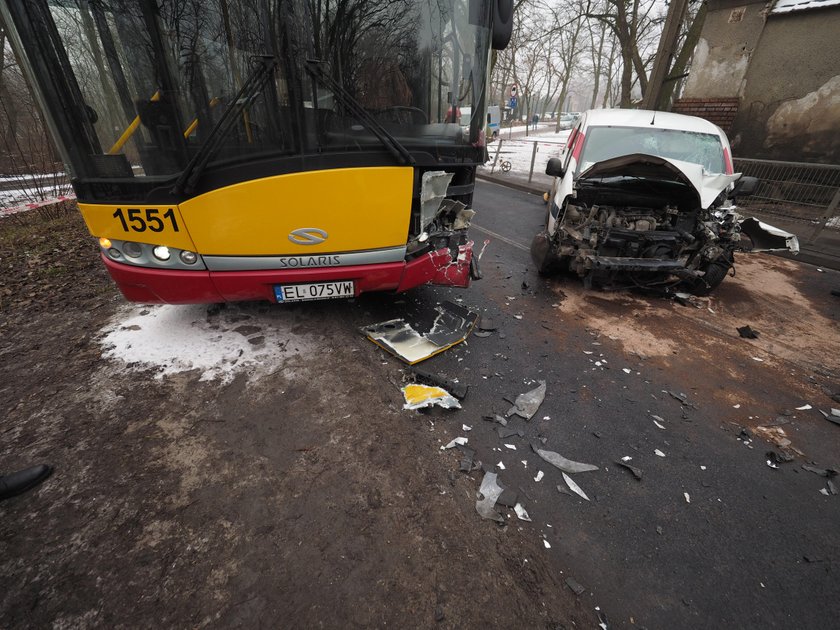 Wypadek przy Okólnej w Łodzi 