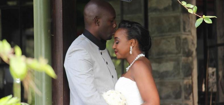 Betty and Okari during their wedding (Courtesy) 