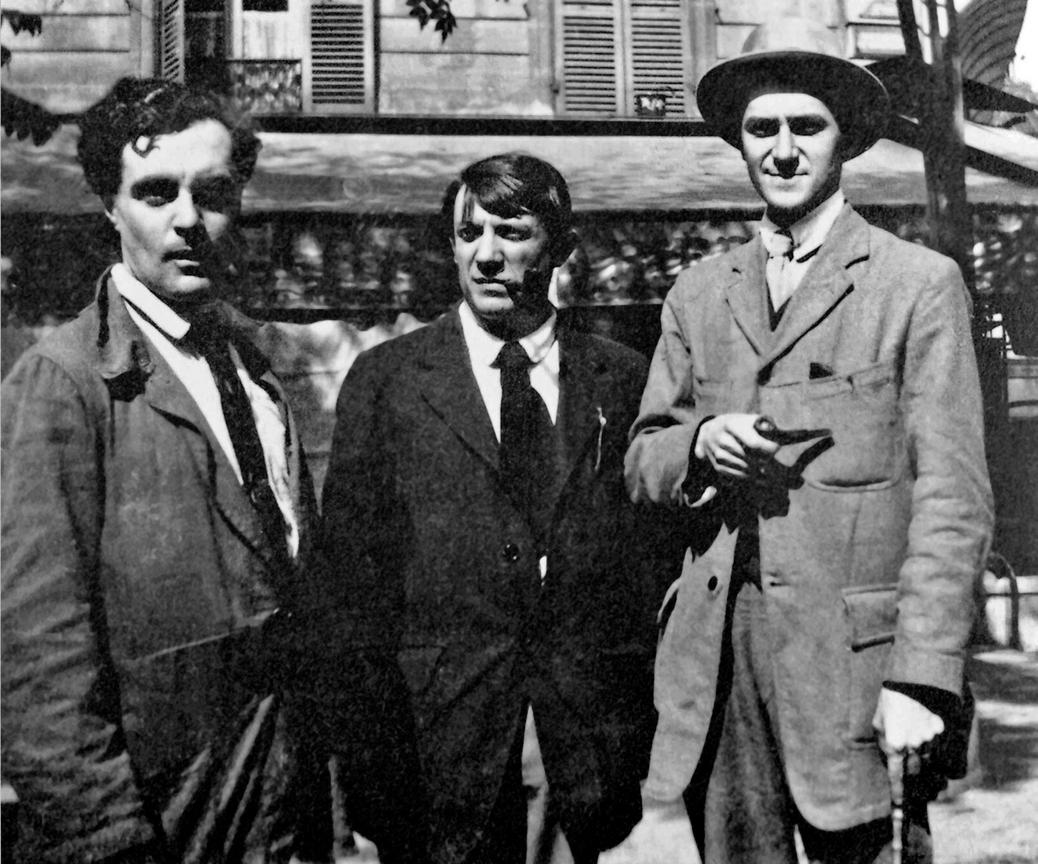 Modigliani, Picasso i Salmon w Paryżu w 1915 roku.