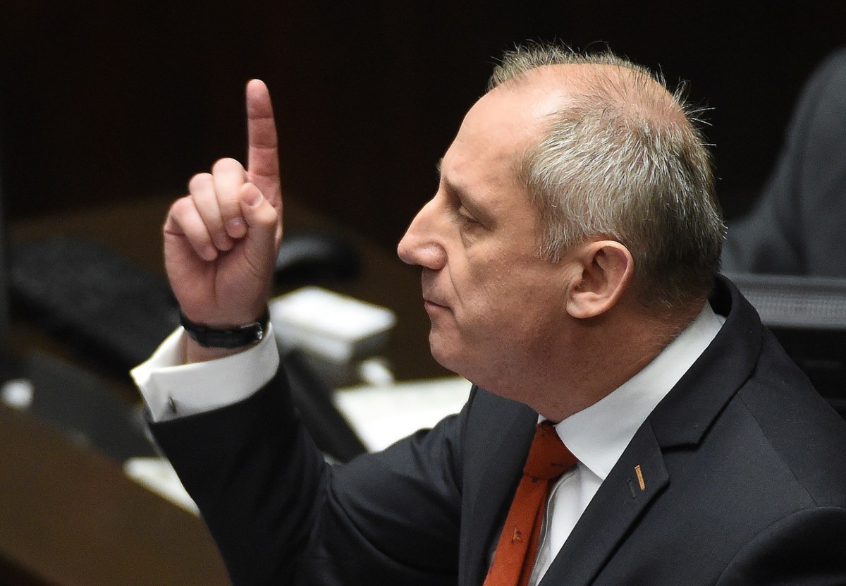 Przewodniczący klubu parlamentarnego Platformy Obywatelskiej Sławomir Neumann