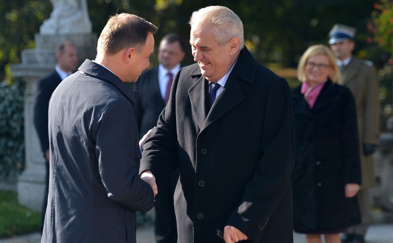 PREZYDENCI PAŃSTW GRUPY WYSZEHRADZKIEJ NA ZAMKU W ŁAŃCUCIE