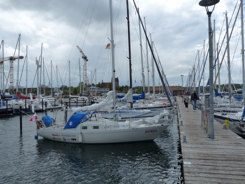 Mateusz Stoduslki z żoną w Heiligenhafen