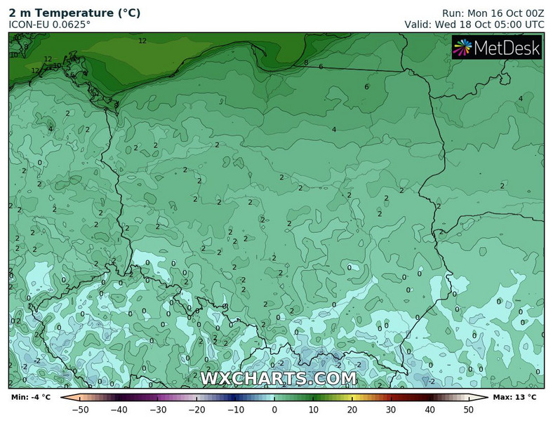 Noce zaczną przynosić coraz więcej przymrozków