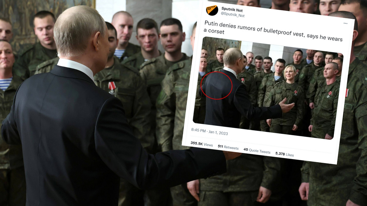 Co Putin skrywa pod garniturem? Internet huczy od domysłów [ZDJĘCIA]