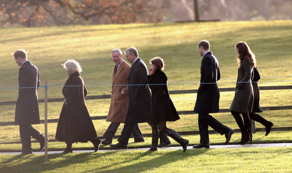 Brytyjska rodzina królewska w Sandringham na gwiazdkę!