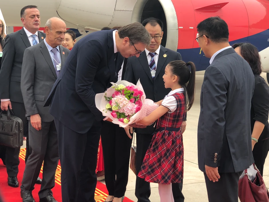 Vučić stigao u Tjenđin