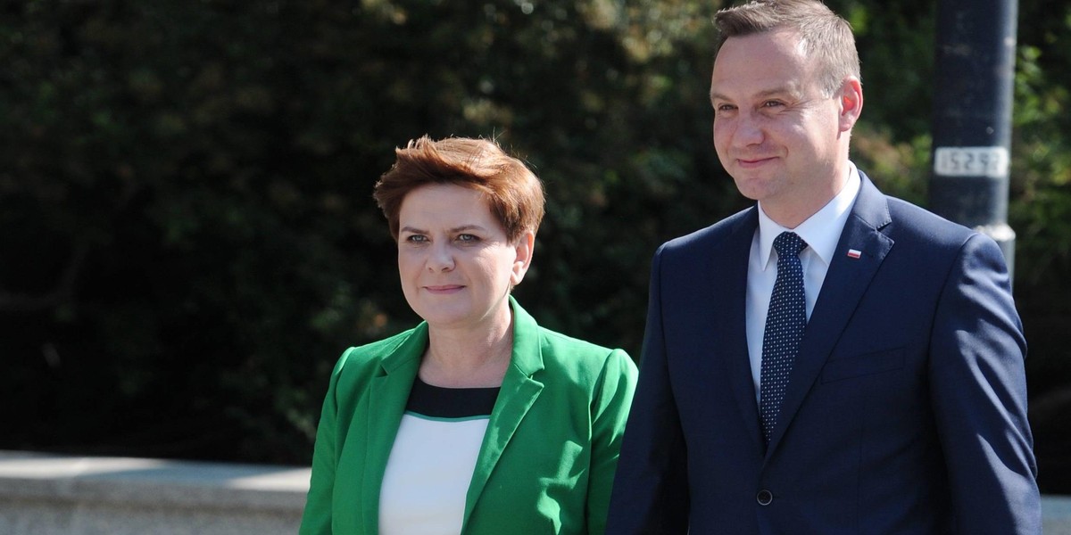 Beata Szydło i Andrzej Duda 