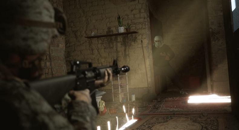 A screenshot from upcoming game Six Days in Fallujah, which is based on the real-life battle in November 2004.
