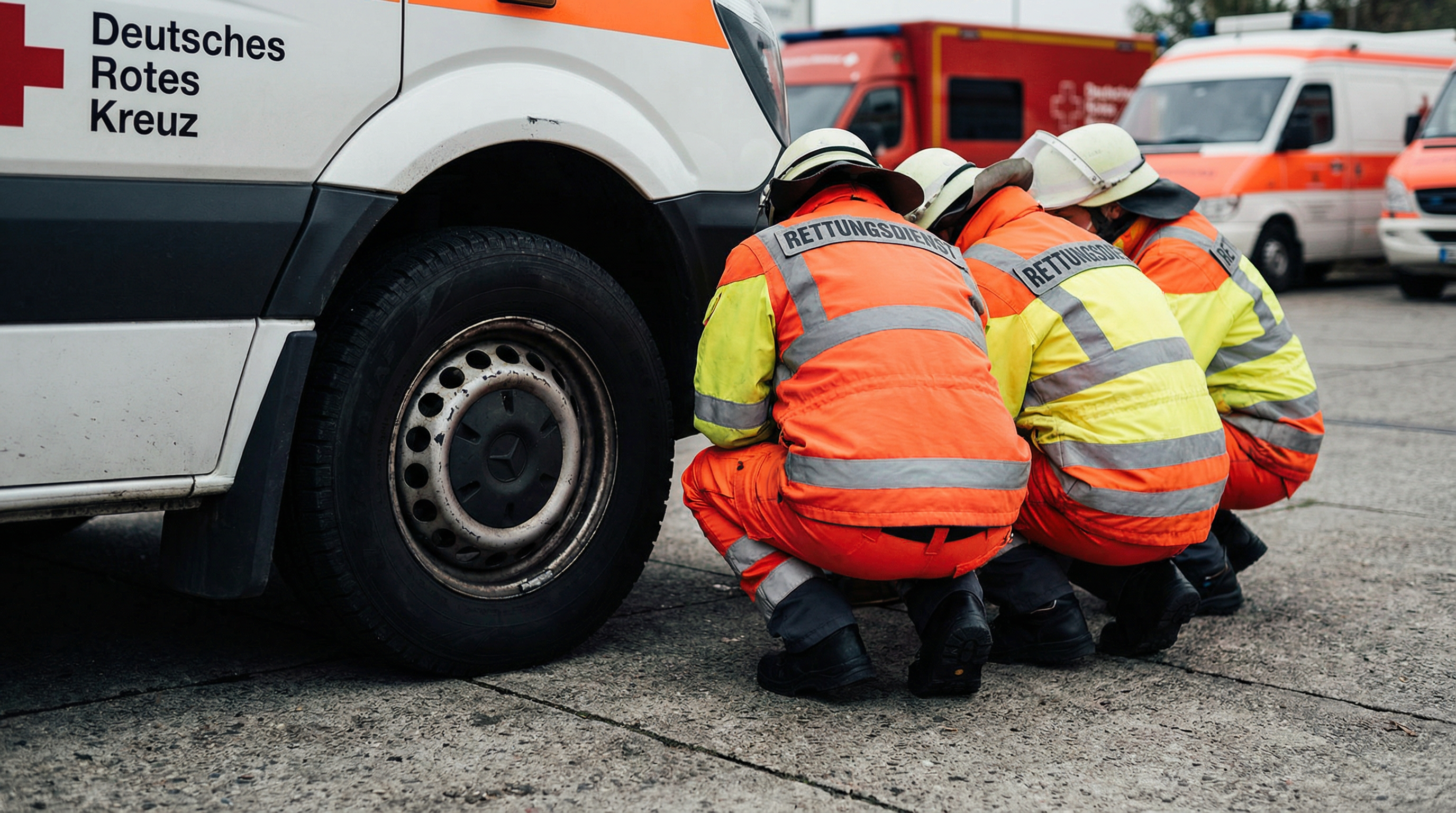 Drei DRK-Rettungswagen sabotiert: Radmuttern gelockert, zwei Unfälle