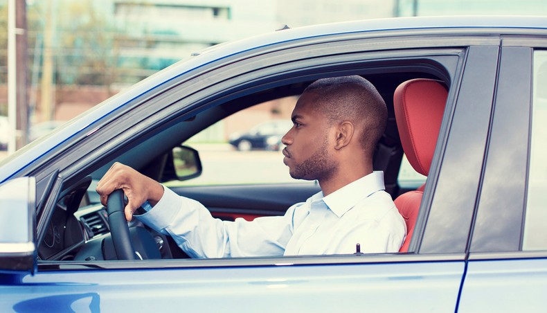 Man driving(futurity)