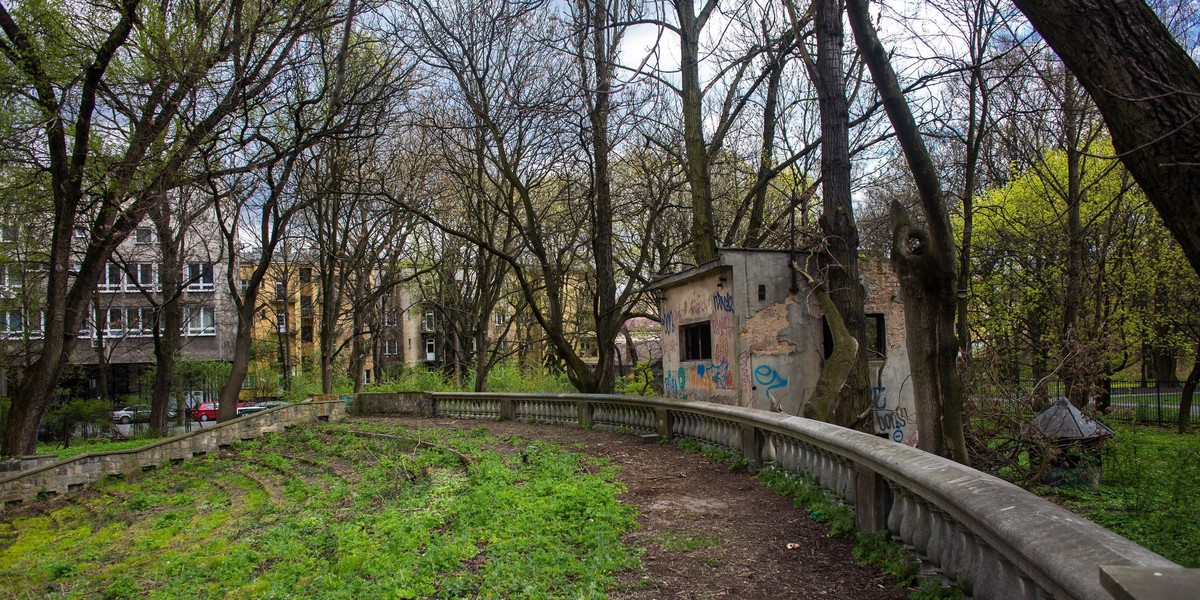 Park Jalu Kurka przy ul. Szlak w Krakowie