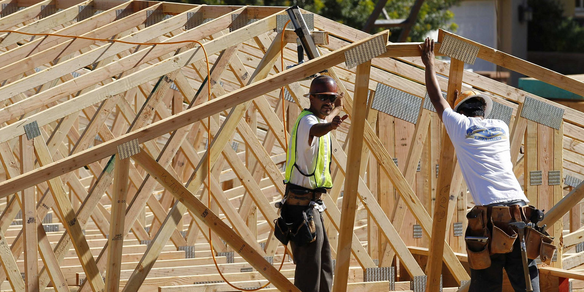 Homebuilder sentiment slips off its highest level in a decade