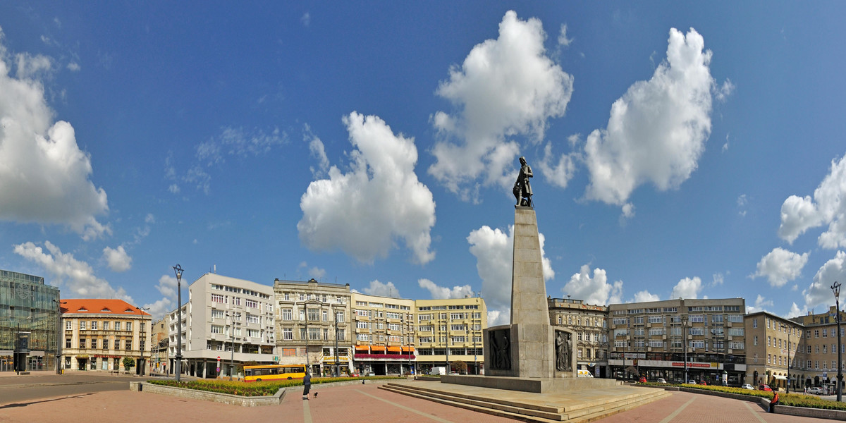 Plac Wolności, Łódź - Stitched Panorama