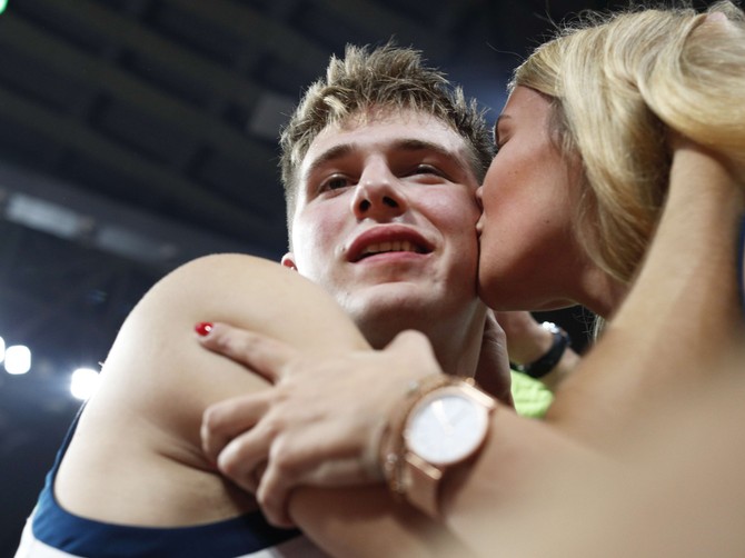 Luka Dončić i Anamarija Goltes