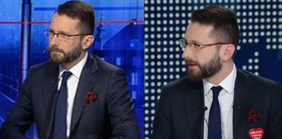 Wicerzecznik PiS dostał w Polsacie serduszko WOŚP. Krótko potem w TVP występował już bez