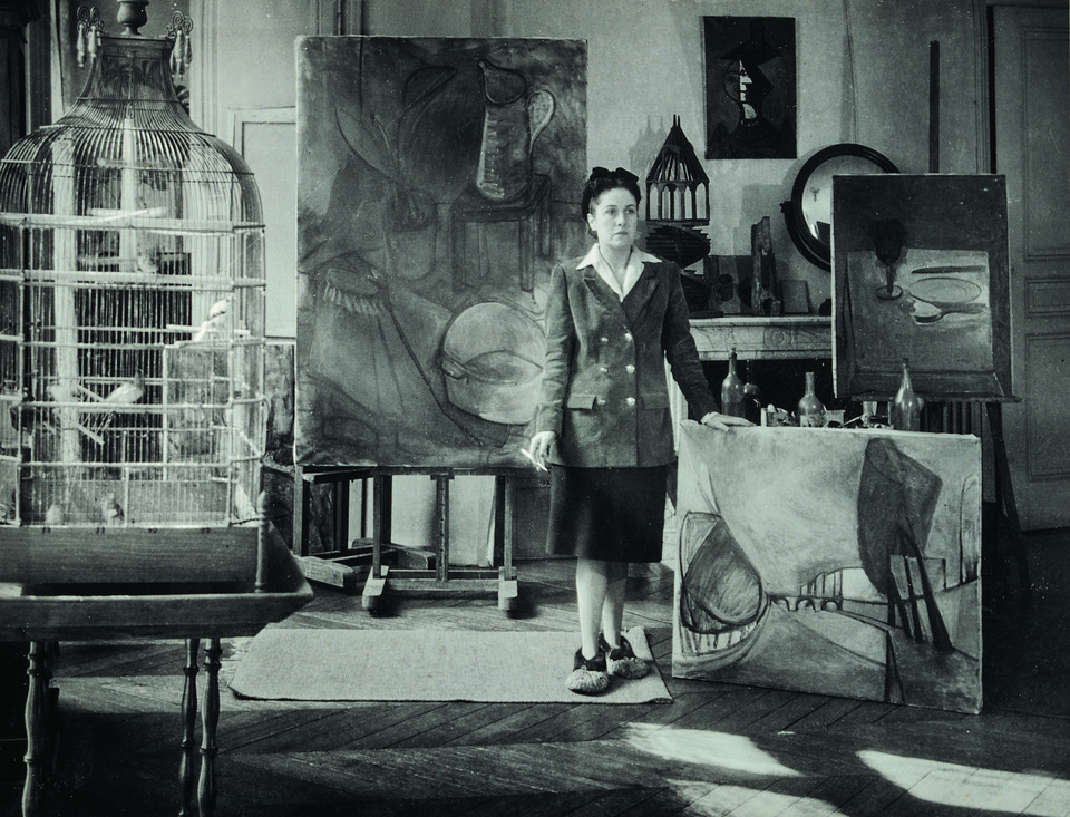 Dora Maar na zdjęciu Brassaï w jego pracowni (1943)