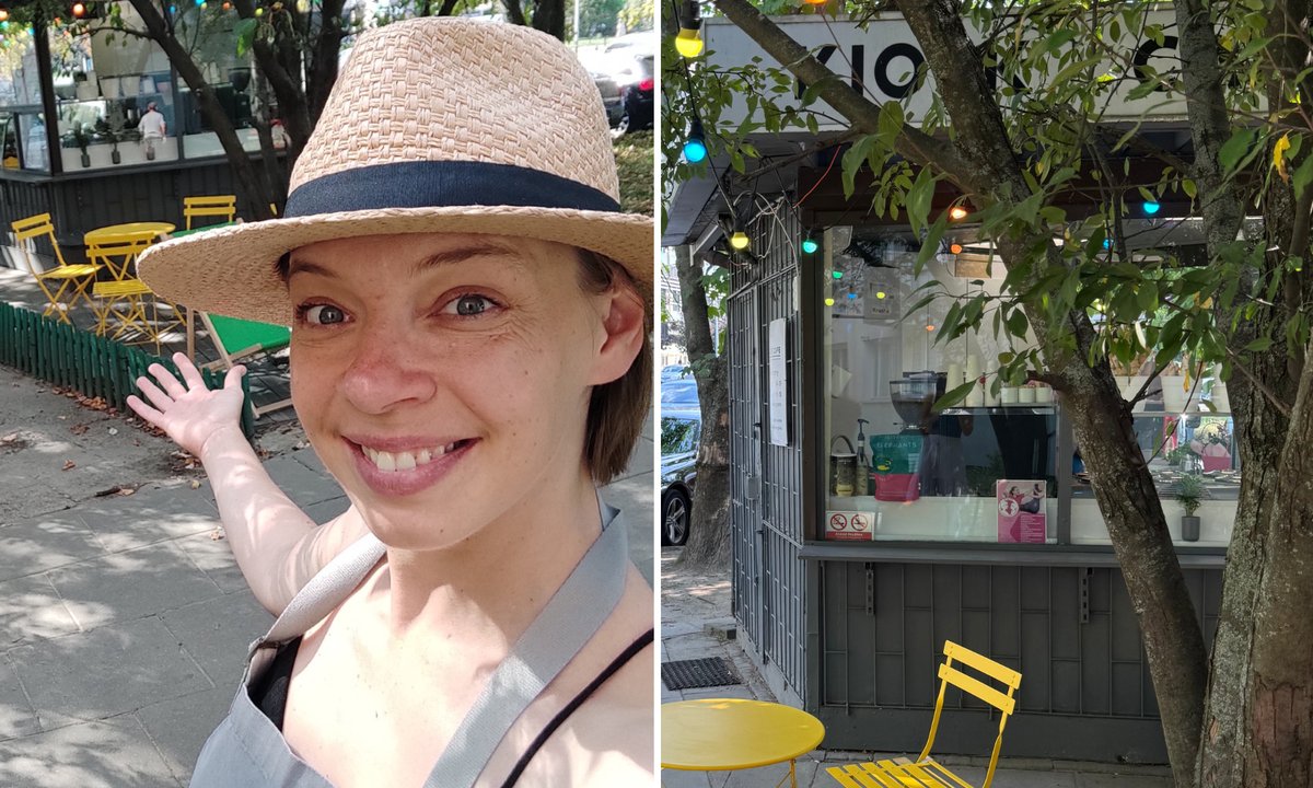 Takiej kawiarni jeszcze nie było. Lucyna otworzyła ją w starym kiosku [ZDJĘCIA]
