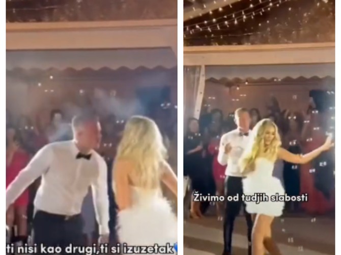 Mladenci iz Srbije prvi ples odigrali uz ovaj stari turbo folk hot, svi su zaprepašćeni