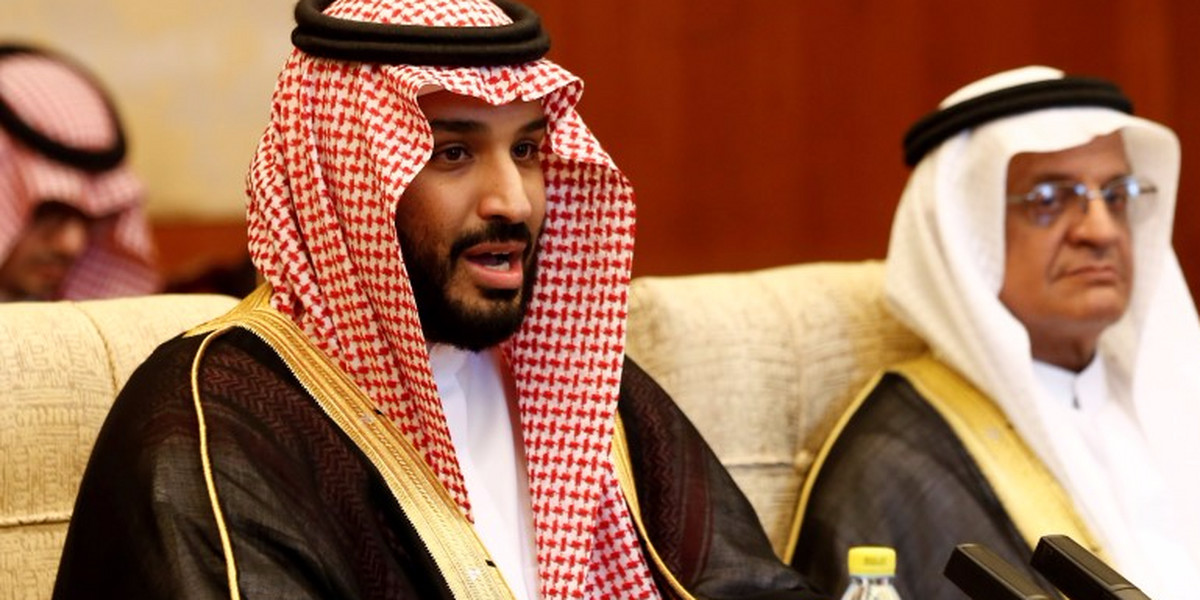 Saudi Arabia's Deputy Crown Prince Mohammed bin Salman attends meeting with Chinese President Xi and in Beijing