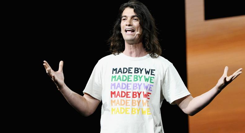 Adam Neumann speaks onstage during WeWork Presents Second Annual Creator Global Finals at Microsoft Theater on January 9, 2019 in Los Angeles, California.