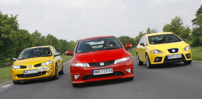 Honda Civic Type-R kontra Seat Leon Cupra i Renault Megane RS