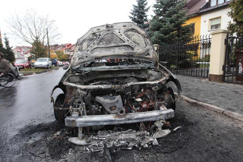 Podpalenie przy ul. Raciborskiego