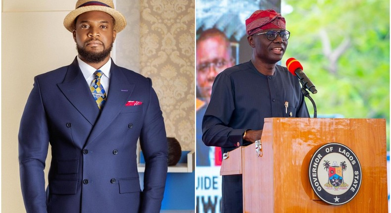 Nollywood actor Kunle Remi and governor of Lagos state, Babajide Sanwo-Olu [Instagram/KunleRemi] [Instagram/BabajideSanwoOlu]