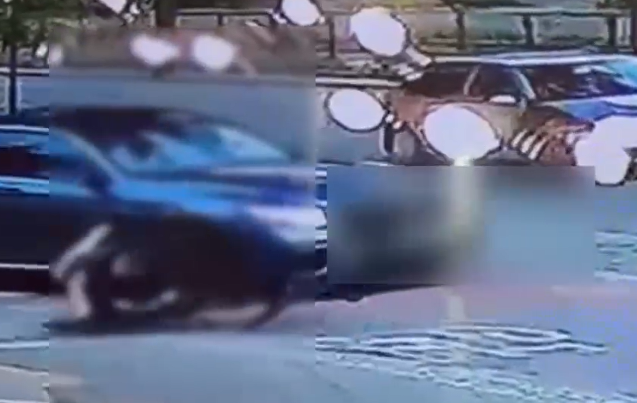 Po konfrontácii vodič Mercedesu dvakrát zrazil cyklistu.