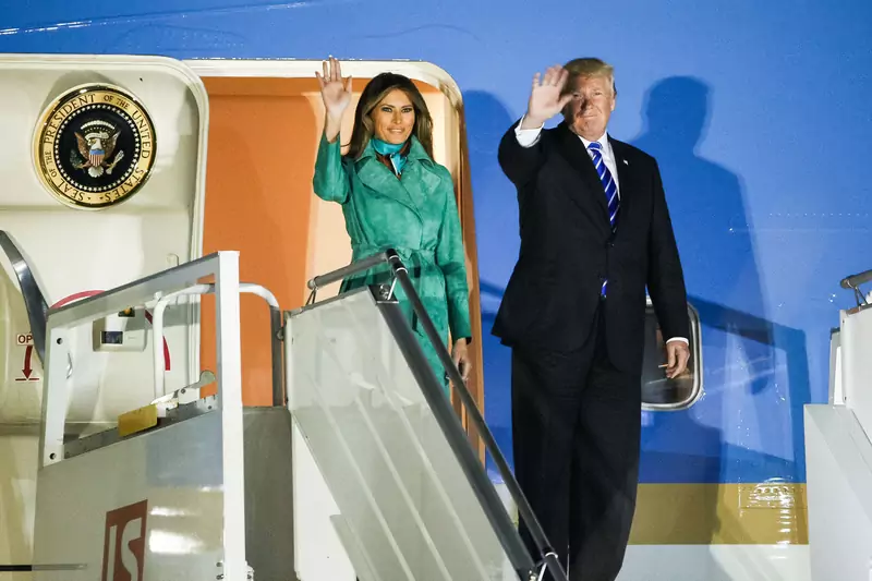 Melania Trump w Warszawie, 2017 / Gallo Images / GettyImages 