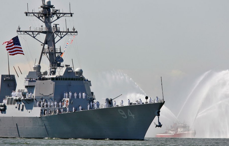 The USS Nitze, which destroyed the radar sites in Yemen.