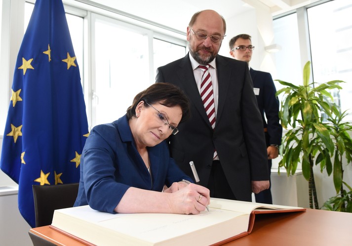 Ewa Kopacz, Martin Schulz