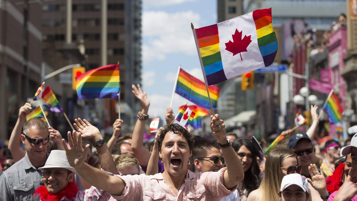 Justin Trudeau Walks During Pride Parade - Toronto