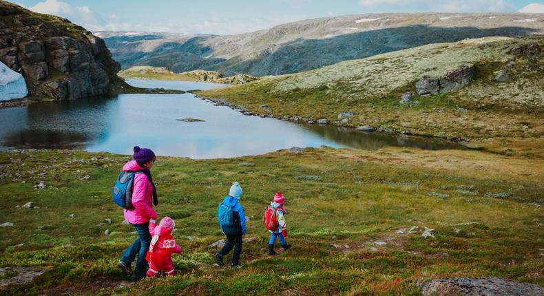 The author says they have more access to nature, and kids are more independent in Switzerland. Nadezhda1906?Getty Images