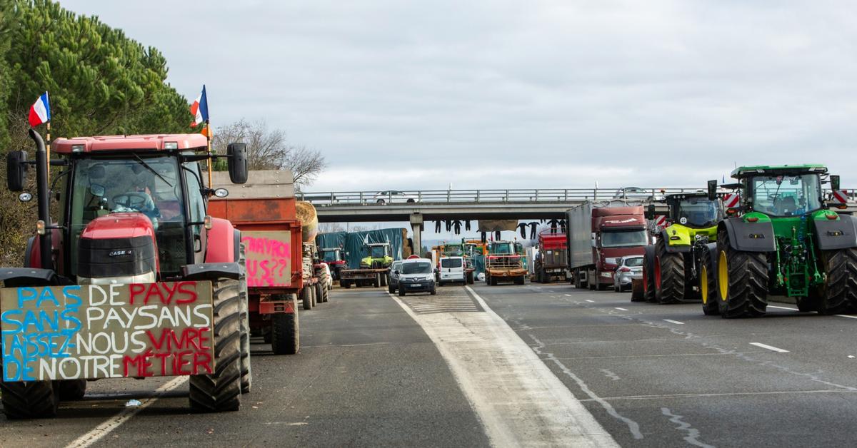 Manifestations d’agriculteurs en France.  Blocages autour de Paris, l’une des autoroutes les plus importantes