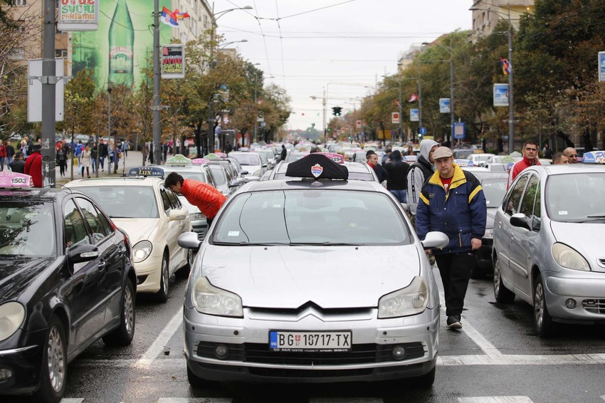 Taksi protest, četvrti dan