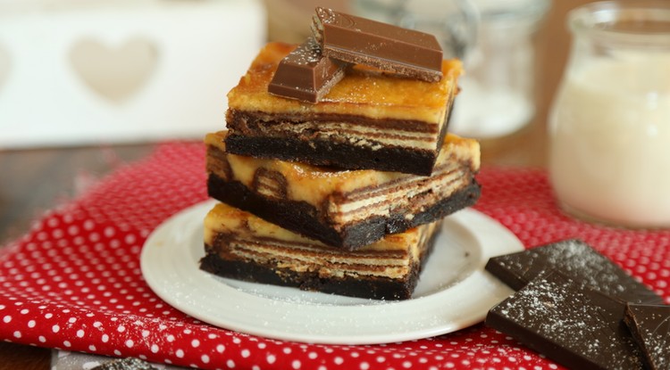 Sajtkrémes KitKat szelet recept / Fotó: Ringier