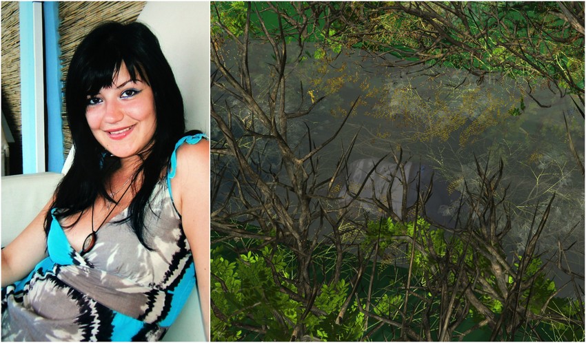 Jelena Marjanović i mesto gde je nađeno njeno telo