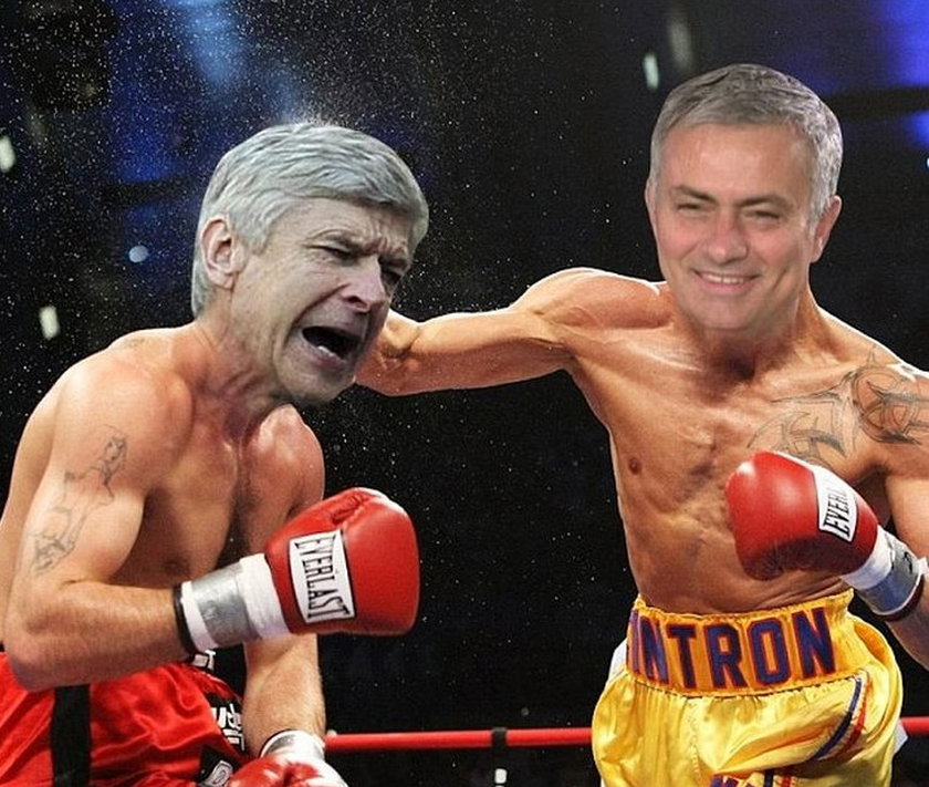 Internet śmieje się z szarpaniny Arsenea Wengera i Jose Mourinho! Memy!