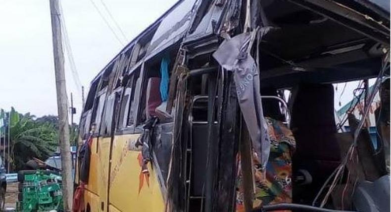 According to the nurse this was the bus involved in the fatal accident