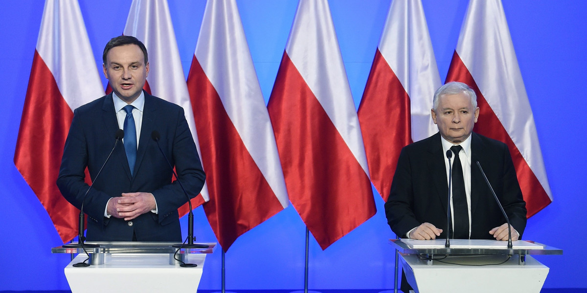 Andrzej Duda i Lech Kaczyński