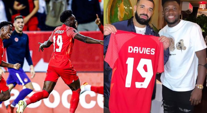 WATCH: Drake requests to meet Alphonso Davies as Ghana-born Bayern star scores incredible goal 
