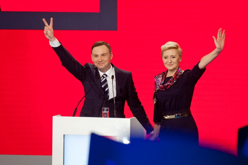 Andrzej Duda pokazał żonę żonę i córkę