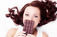 woman with chocolate