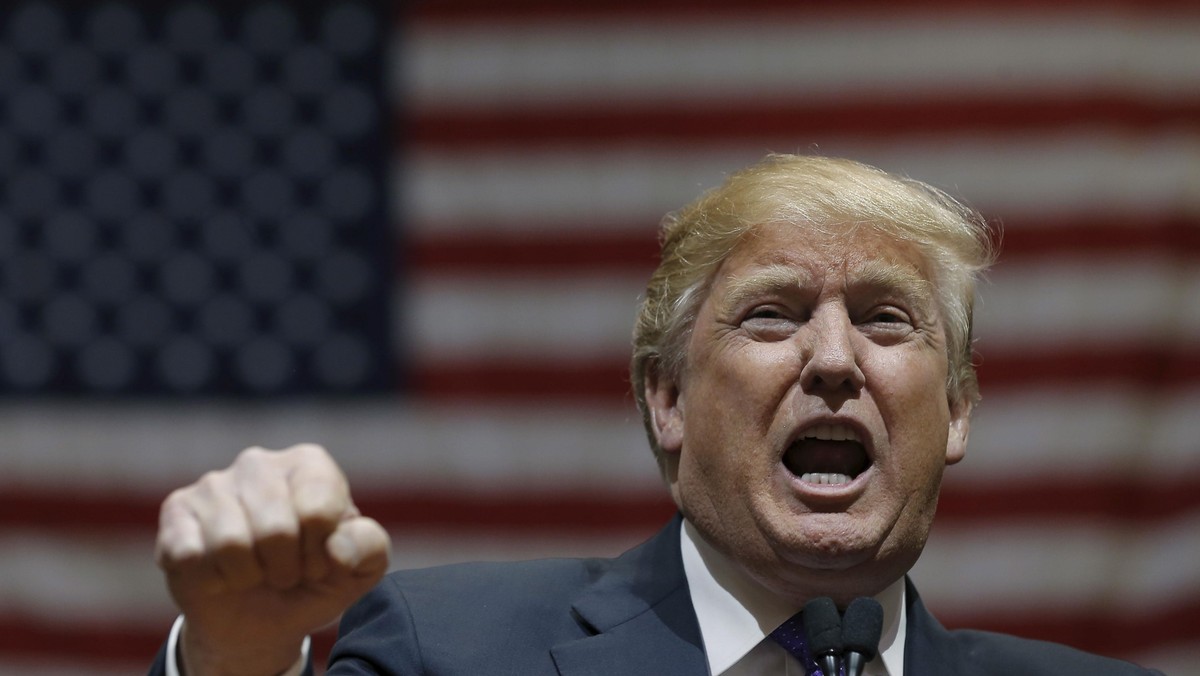 U.S. Republican presidential candidate Donald Trump speaks at a campaign rally in Las Vegas