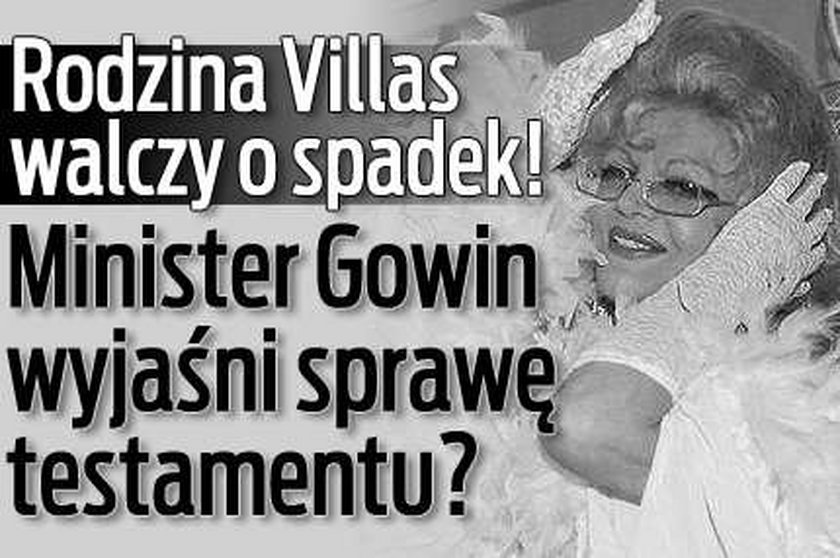 Rodzina Villas walczy o spadek! Minister Gowin wyjaśni sprawę testamentu?