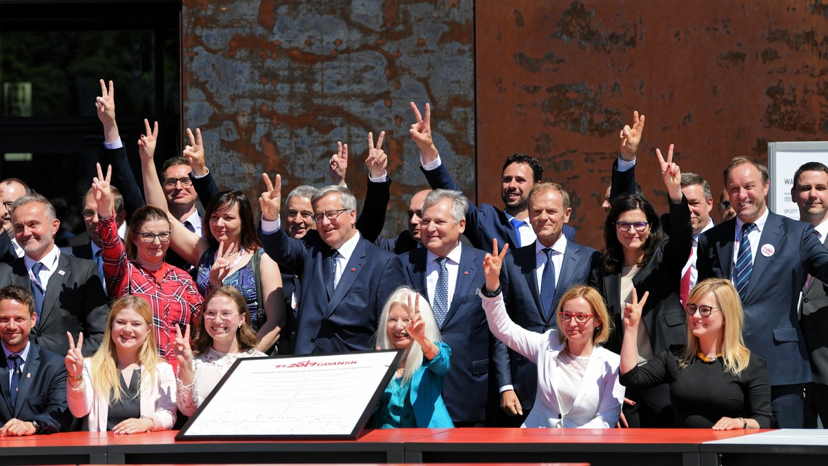 Gdańsk. Podpisano Deklarację Wolności i Solidarności