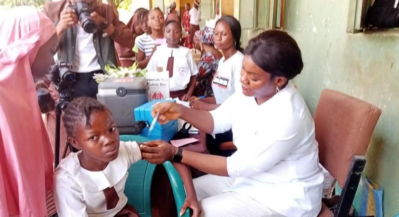 HPV Vaccine administered in secondary schools [Punch Newspapers]